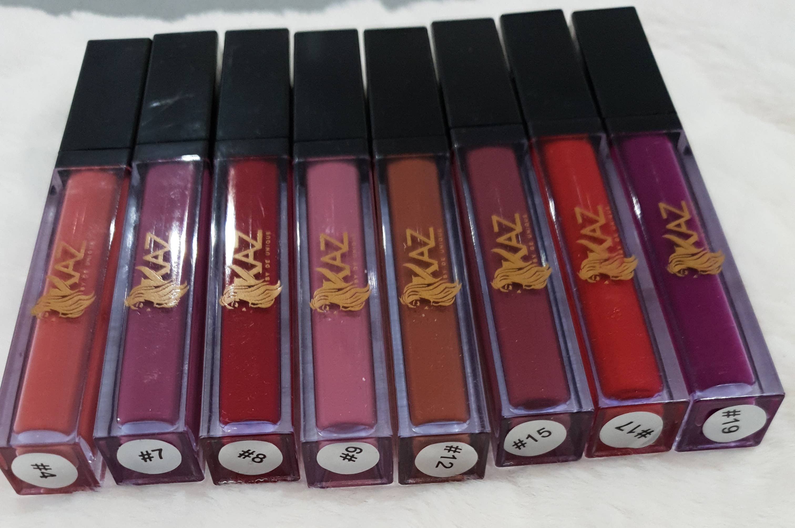 Kaz by De Unique Limited – wholesale Lipstick – Matte lipstick 20 colours non sticky 24 hours lipgloss5