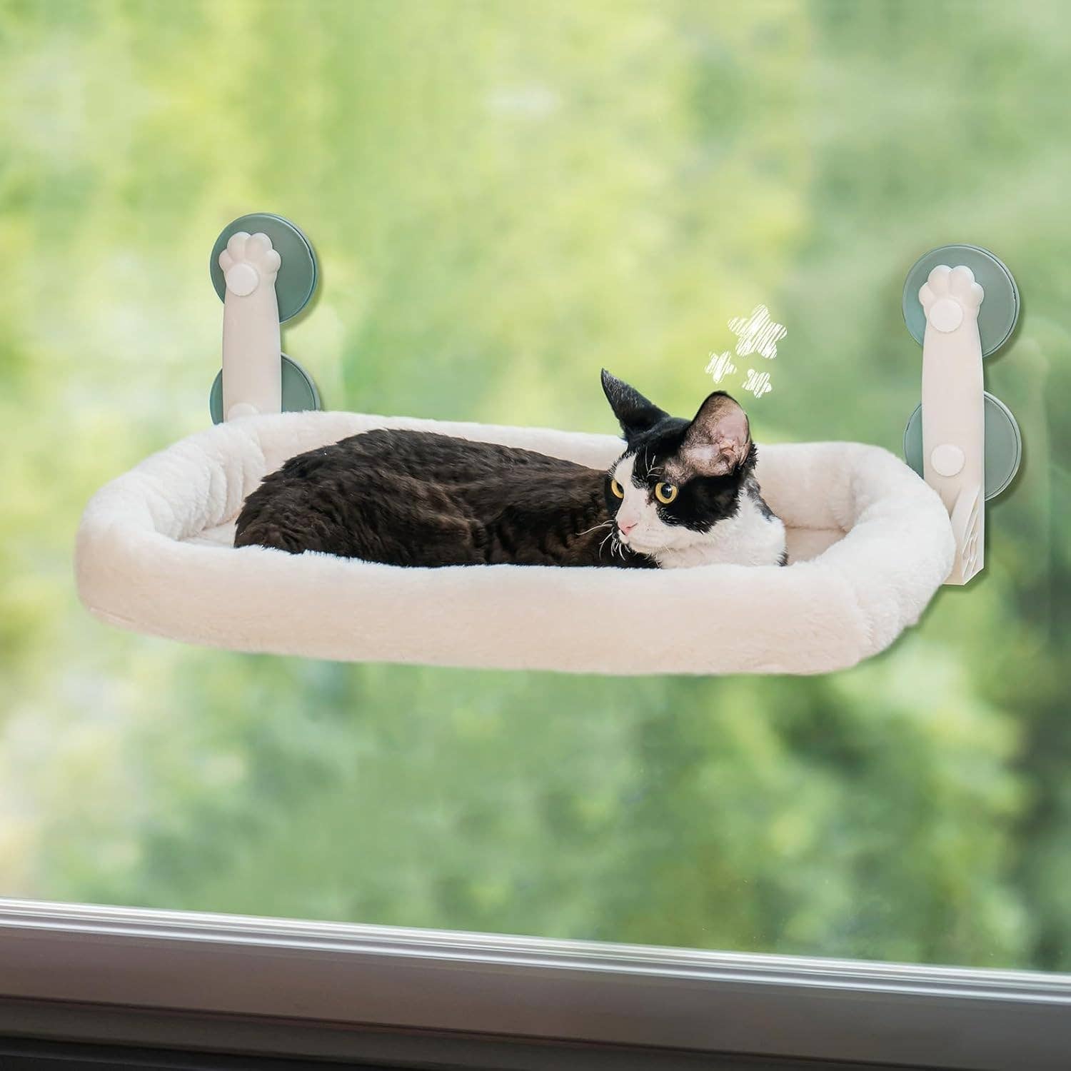 Robud & Mewoofun Official Store - Wholesale Pet Bed - Cat/Dog - Foldable Cat Window Hammock Bed with Reversible Bed Indoor0