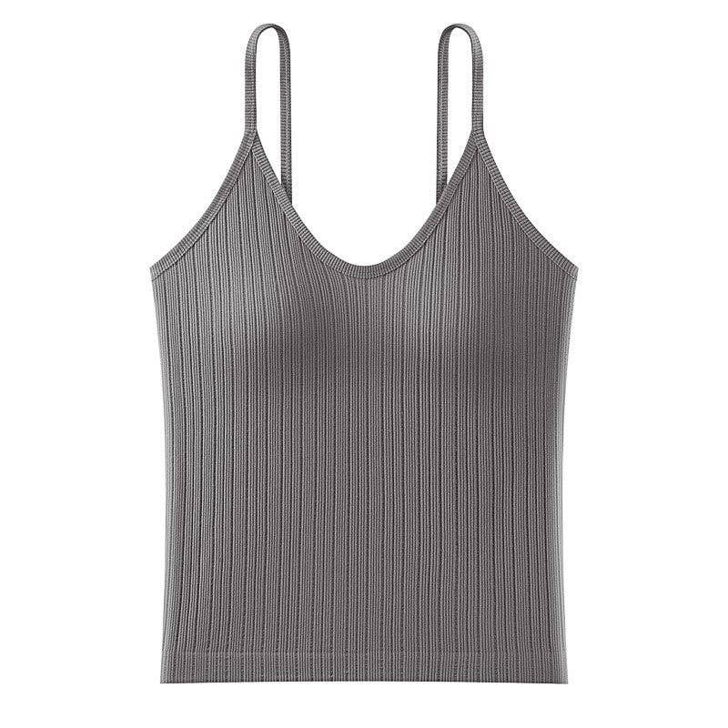 Sheer Trend - Wholesale Tank Top - Women's - Wireless Seamless Bra Tank Top2