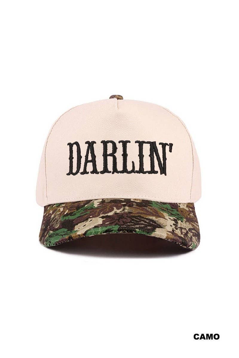 Vanilla Monkey - Wholesale Baseball Cap - Women's - Darlin' Embroidered Two-tone Canvas Cotton Cap8