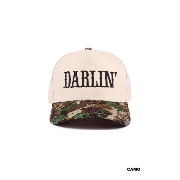 Vanilla Monkey - Wholesale Baseball Cap - Women's - Darlin' Embroidered Two-tone Canvas Cotton Cap8