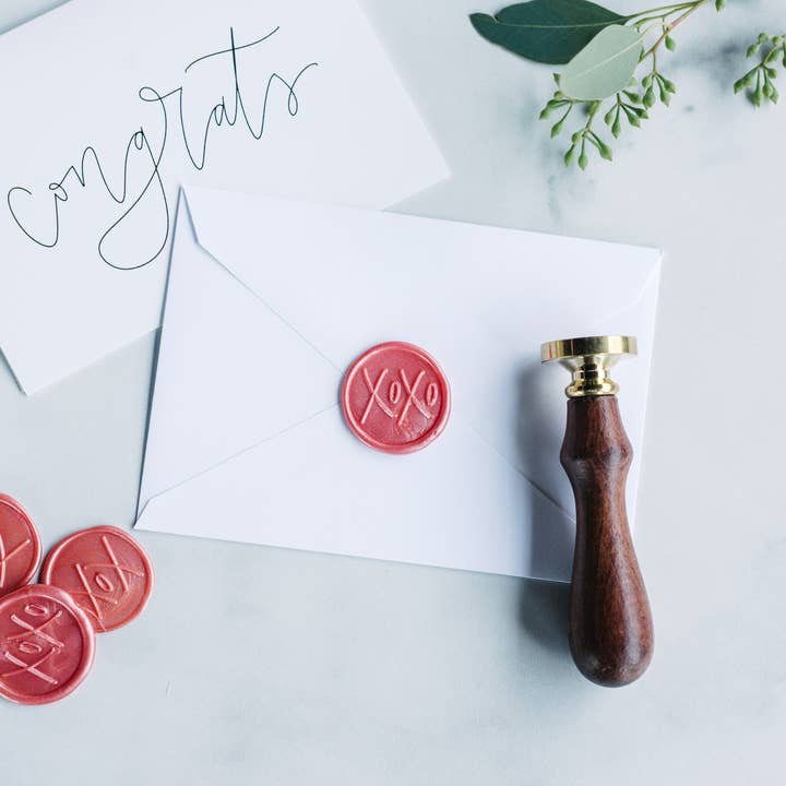 XOXO Wax Seal Stamp Kit for wholesale by Modern Legacy Paper Company