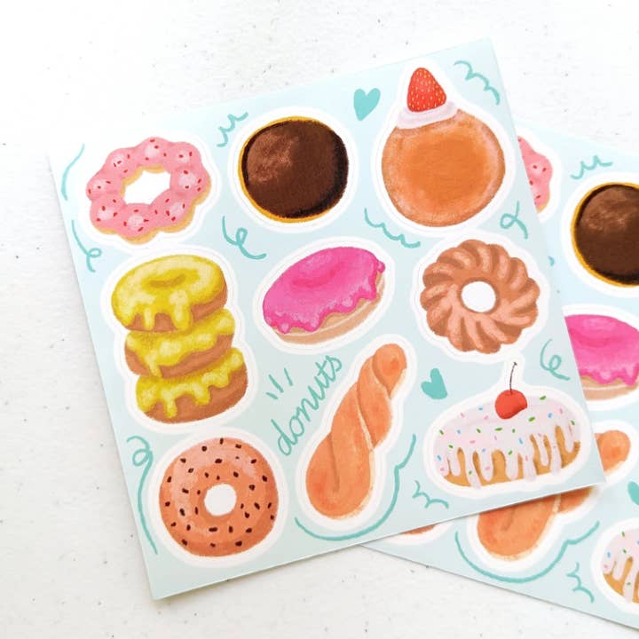 Aria Studio Crafts - Wholesale Sticker - Donuts Sticker Sheet1