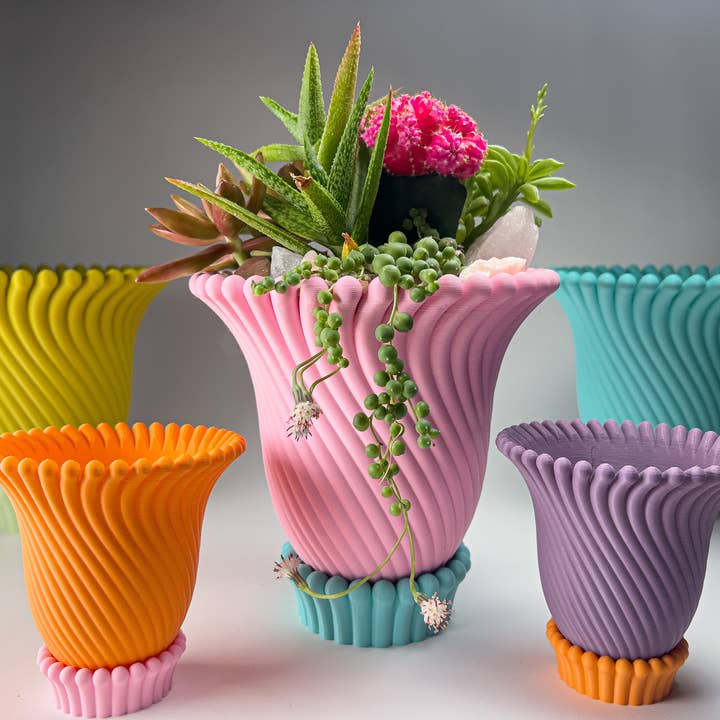 Object Lover - Wholesale Plant Pot - Anemone Planters - 3 and 4 Inch (6 Beautiful Colors!)