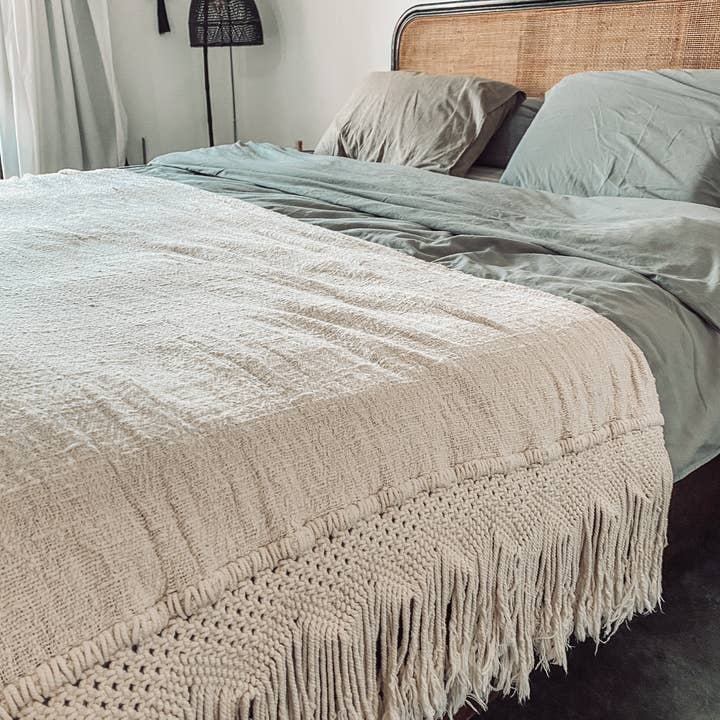 Kayu Living Bali – Cobertor de cama por atacado – Capa de cama macramê3