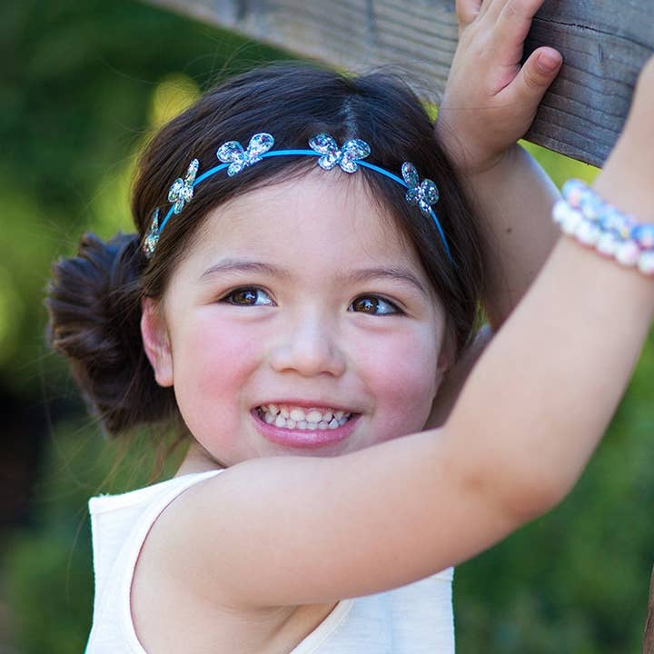 Peppercorn Kids - Wholesale Fashion Headband - Kids - Little Girls Irridescent Butterfly Headband0