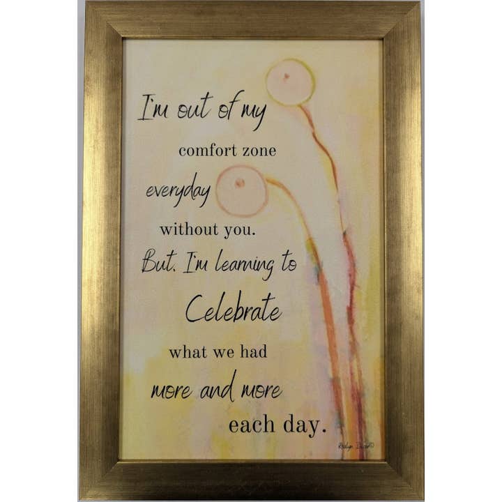 Celebrate What We Had - Bereavement Wall Art for wholesale by Roslyn Décor