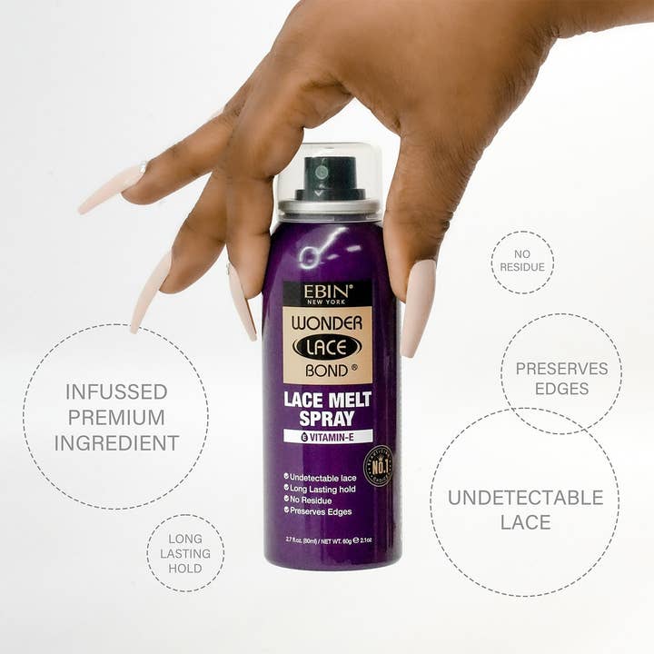EBIN NEW YORK - Wholesale Hair Spray - WONDER LACE BOND LACE MELT SPRAY- SILK PROTEIN (6.08oz/180ml)