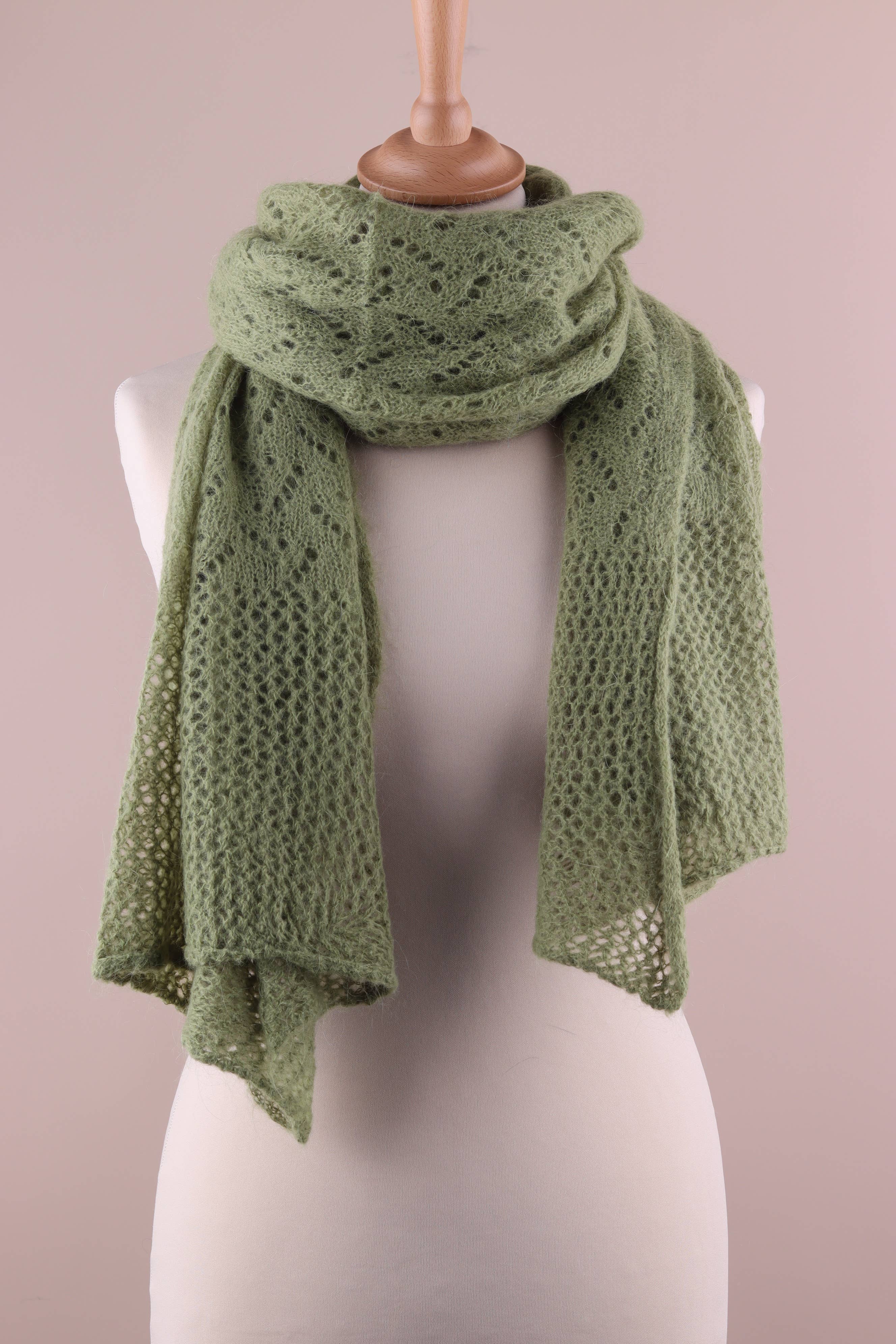 NAÏS PARIS - Wholesale Scarf - Women's - OPENWORK MOHAIR WOOL SHAWL15