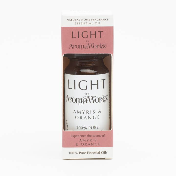 Olio essenziale Light Range Amyris & Orange 10ml per la vendita all'ingrosso da parte di AromaWorks London
