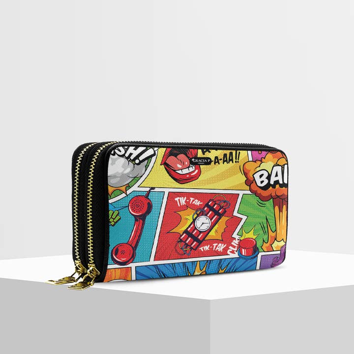 Cartera doble ANGY de Gracia P - Carteras - Comics para venta al por mayor de GLOBALSHOP SRL