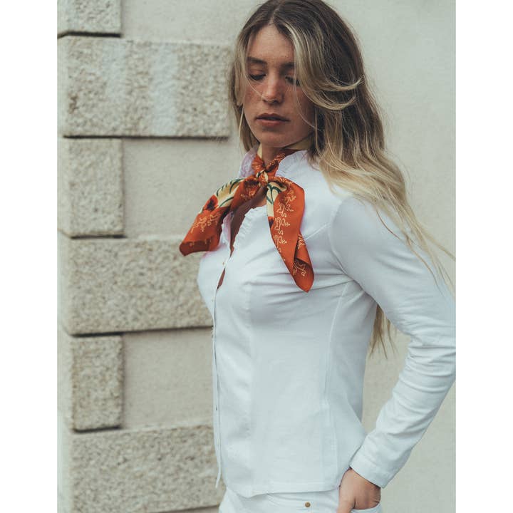 Cassandra Ivory White Shirt for wholesale by Welligogs