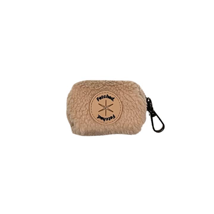 Fetched The Label - Wholesale Pet treat bag – Dog - Fleece Bag Holder in Beige1
