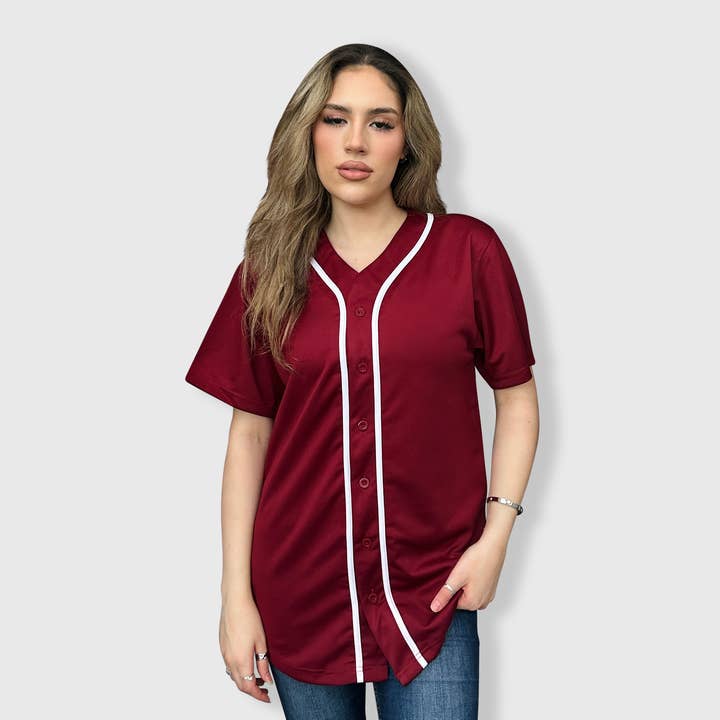ILTEX Apparel - Wholesale Jersey - Men's - Baseball Button Down Jersey Adult