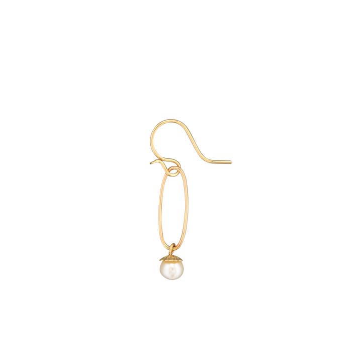 Pearl Oval Drop Earrings for wholesale by Mark Steel Jewelry