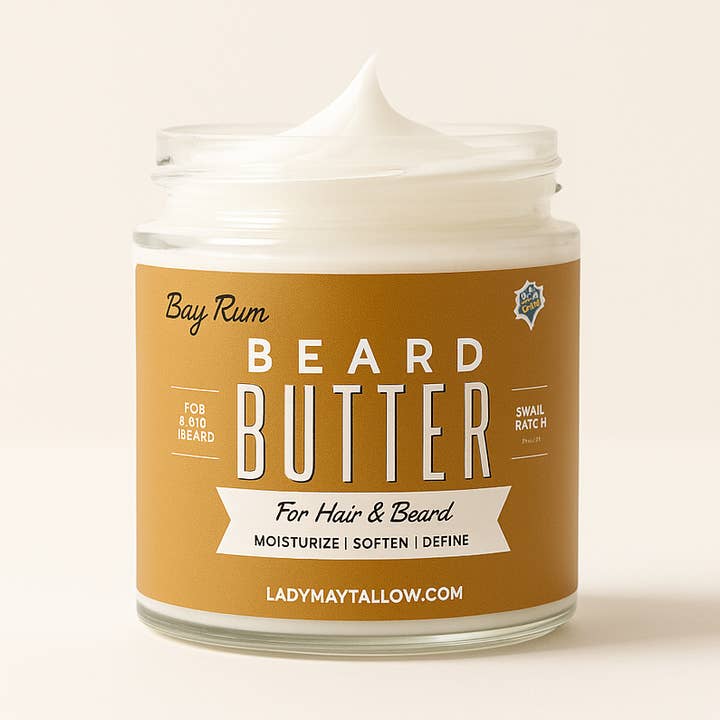Manteca para Barba y Cuerpo de Bay Rum de Tallow Man | Cuidado Masculino | Gr para venta al por mayor de Lady May Tallow