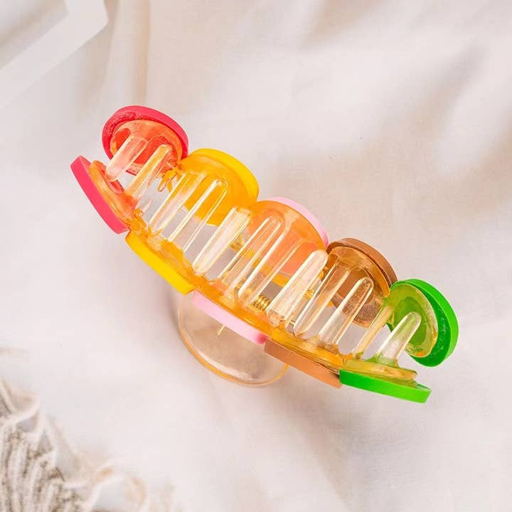 Purple Myrtle - Wholesale Hair Clip - Women's - Cute Smiley Alligator Hair Clips for Women / Teens/ Girls 3