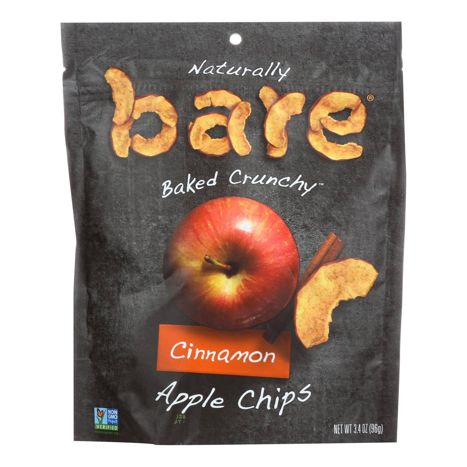 Ware Spark - Wholesale Chips - Bare Fruit Apple Chips - Cinnamon - Case Of 12 - 3.4 Oz0