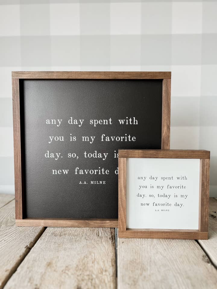 Any Day Spent With You | Mother's Day Gifts, Wall Art for wholesale by Lily and Sparrow