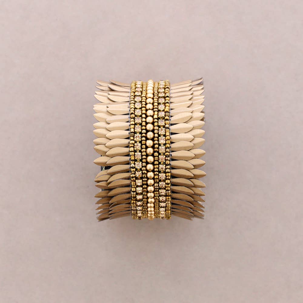 Sonata - Vente Bracelet de perles - Bracelet ajustable en sequins4