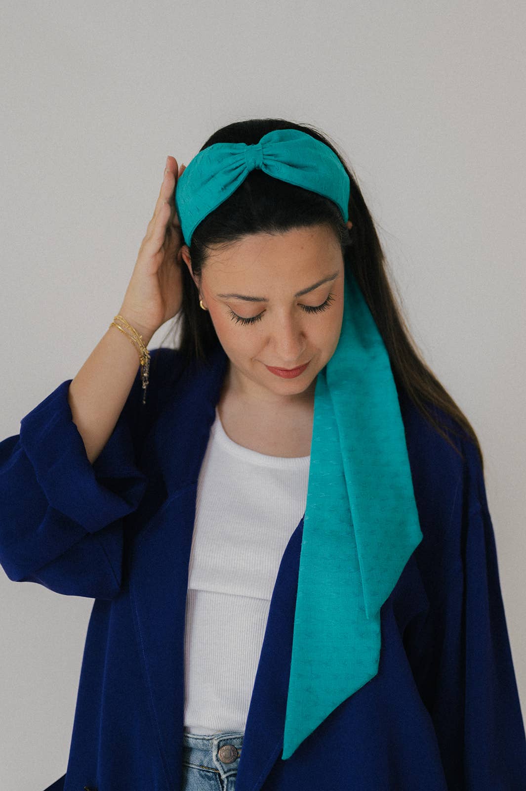 Nuevemi - Wholesale Fashion Headband - Women's - Headband - Turquoise Bow Turban1