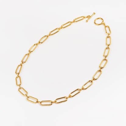 CAURINE - Wholesale Link & Chain Necklace - Trombone Chain