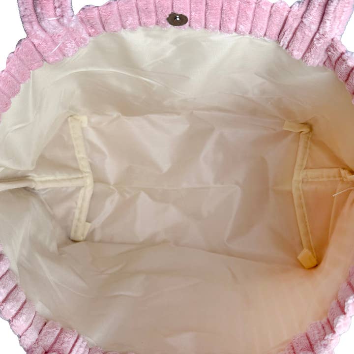 LASR - Wholesale Tote bag – Women's - Miffy Love Pink Corduroy Tote4