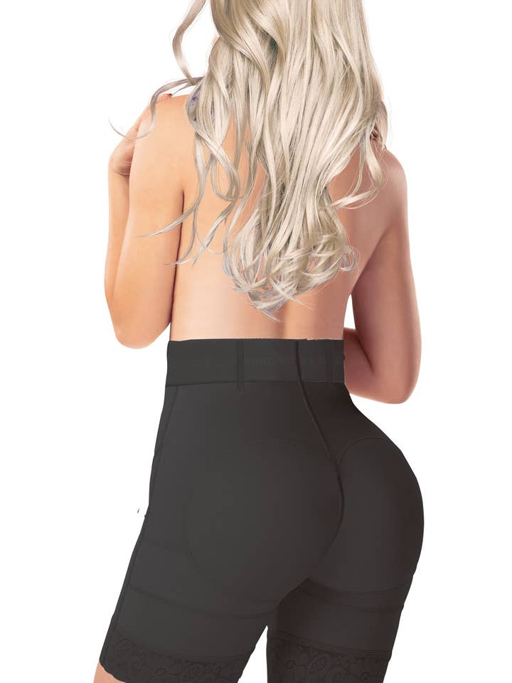 Perfect Shape - Wholesale Shapewear - Women's - 3304 High Waist Tummy Compression Butt Lifting Shorts with Three Row Hooks4