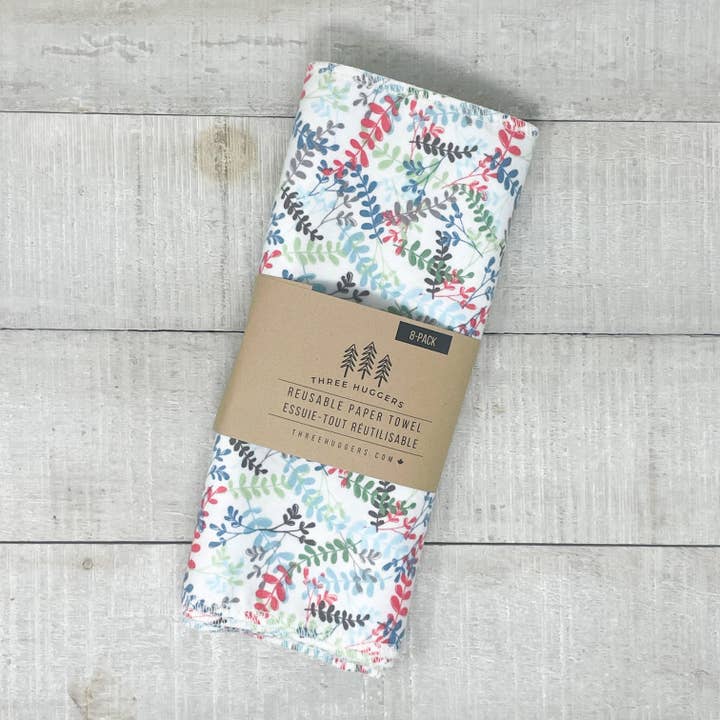 Essuie-tout réutilisables - Vignes pour la vente par Three Huggers