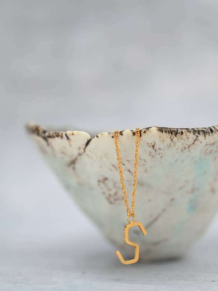 S Necklace for wholesale by Amy Mead Jewellery