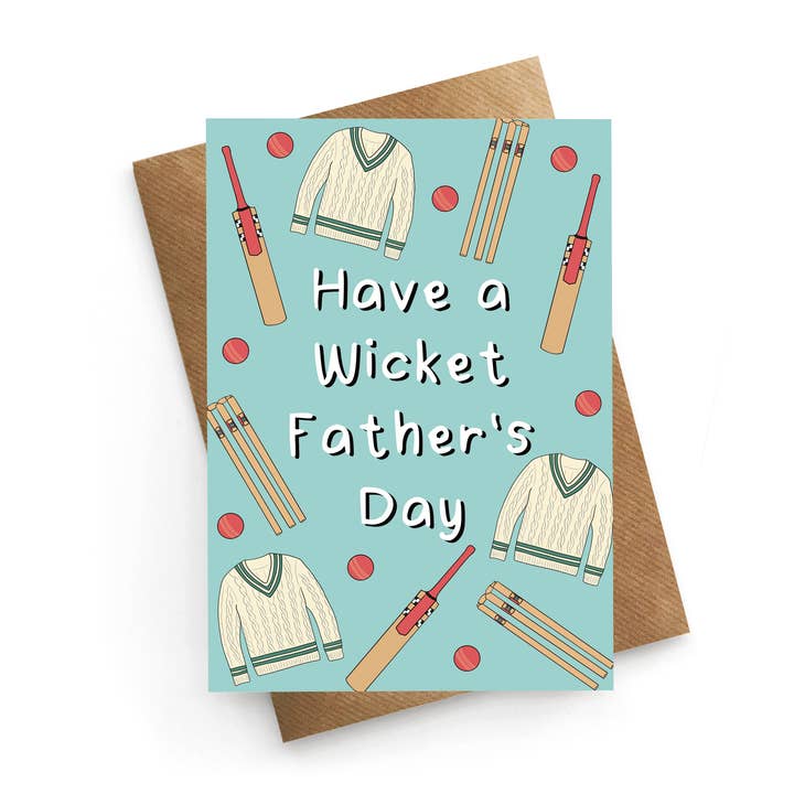 Cricket Themed Dad Card - Father's Day Card for wholesale by STUCK SHOP GIFTS