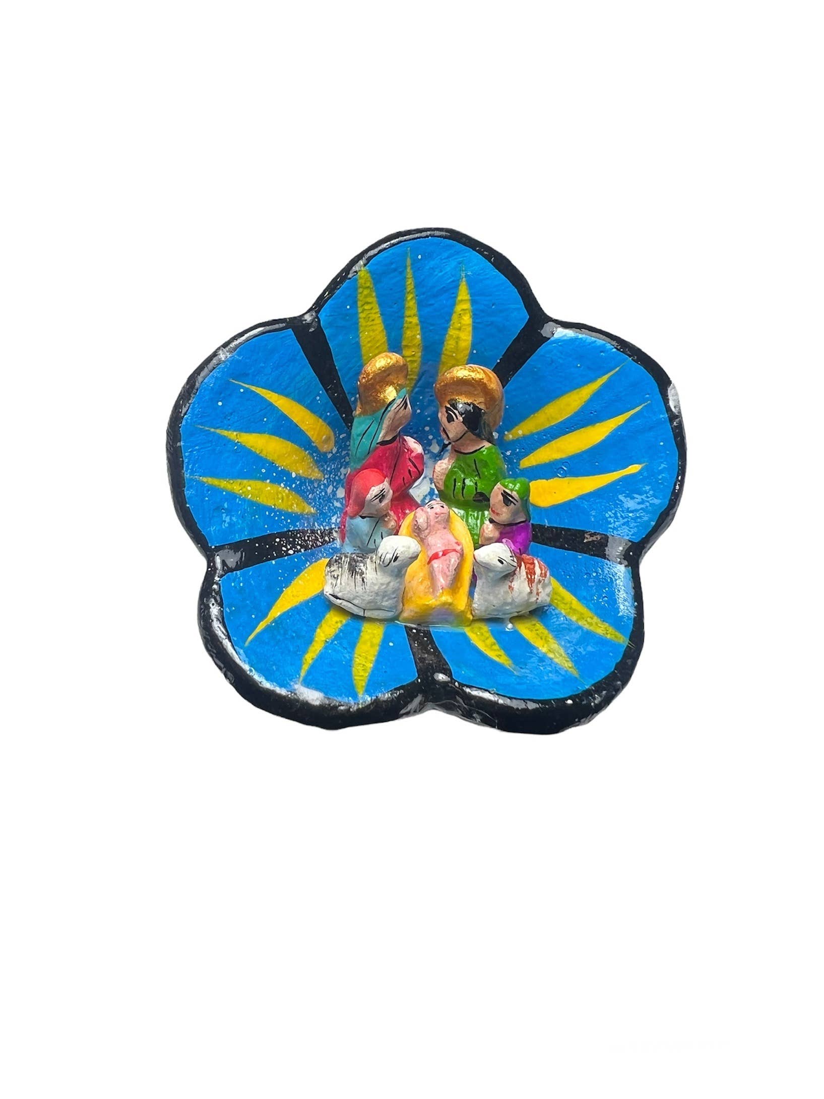 Inter-American Trading Inc. - Wholesale Nativity Scene Decor - Tocto Flower Nativity Retablo, Large1