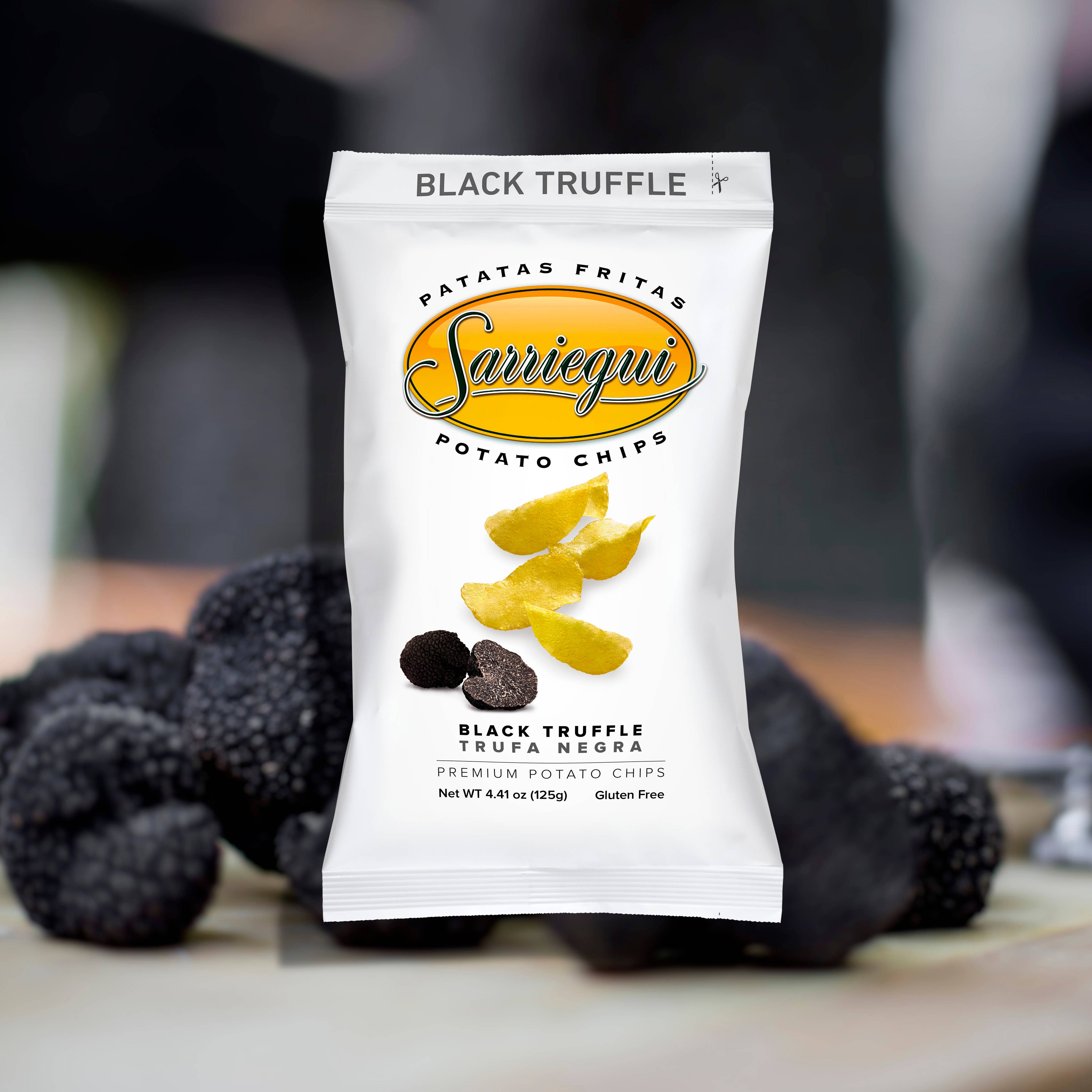 Chips Sarriegui - Wholesale Chips - POTATO CHIPS 40 BLACK TRUFFLE FLAVOR1