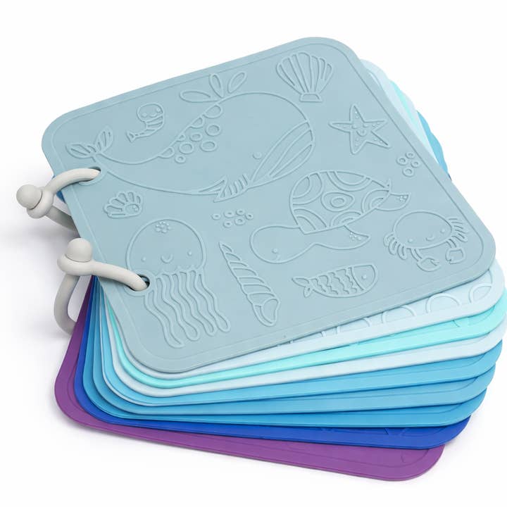 Sensory bath toy - Silicone bath book for wholesale by PETIKIDS