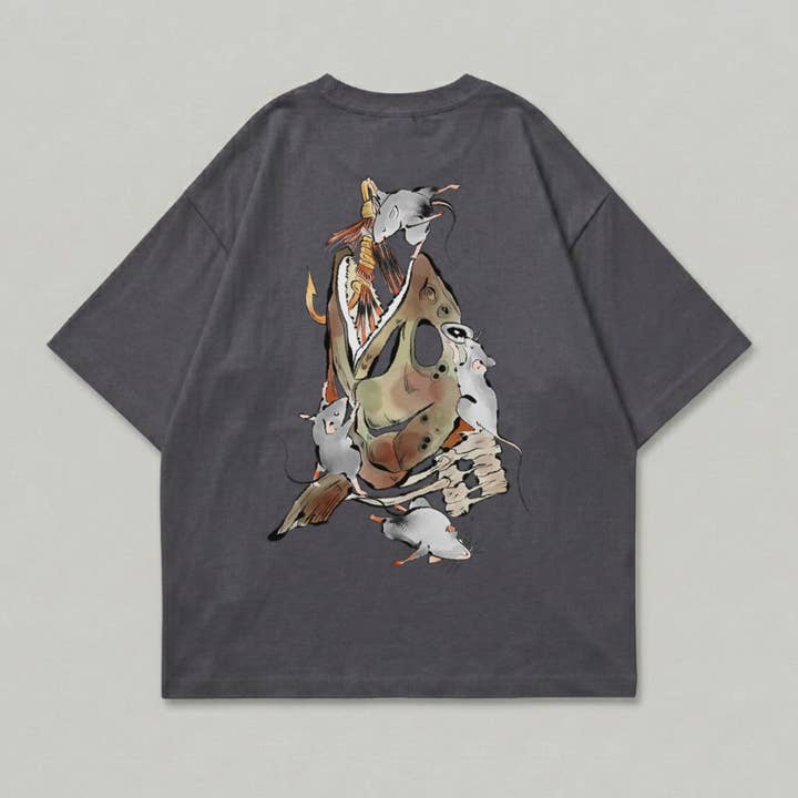 Men's boxy T-shirt il-banchetto for wholesale by Mary Cotton Couture