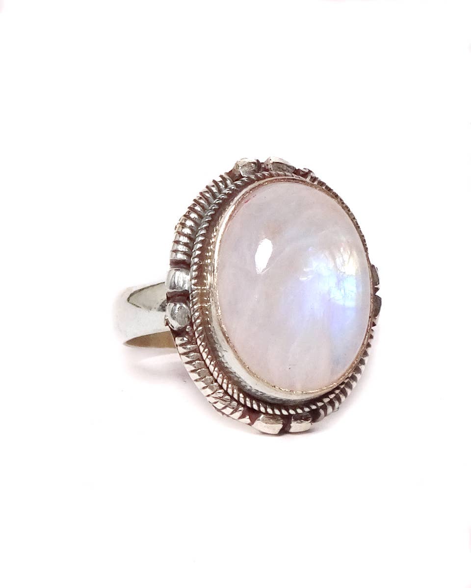 Zig Zag Asian Collection - Venta al por mayor Anillos grandes/de cóctel - Anillo simple con piedra ovalada9