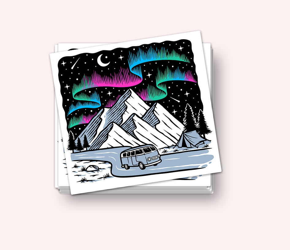 Lucky Dog Design Co. - Wholesale Sticker - Adventures + Skulls Vinyl Stickers1