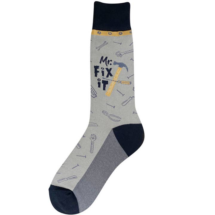 Men's Mr. Fix It Socks for wholesale by Foot Traffic Socks