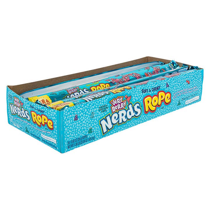 La Luna Bella - Toys - Venta al por mayor Golosinas duras - NERDS ROPE CARAMELO VERY BERRY 24PCS/EXPOSITOR 26G - LLB Candy