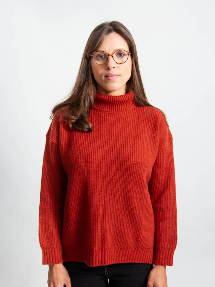 Col roulé orange clair pour la vente par ARMAZÉM DAS MALHAS