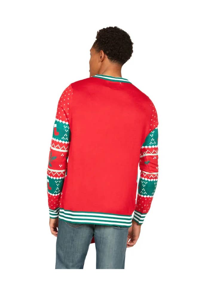 Tipsy Elves - Wholesale Knit Sweater - Men's - My Eyes Are Up Here Men's Ugly Christmas Sweater