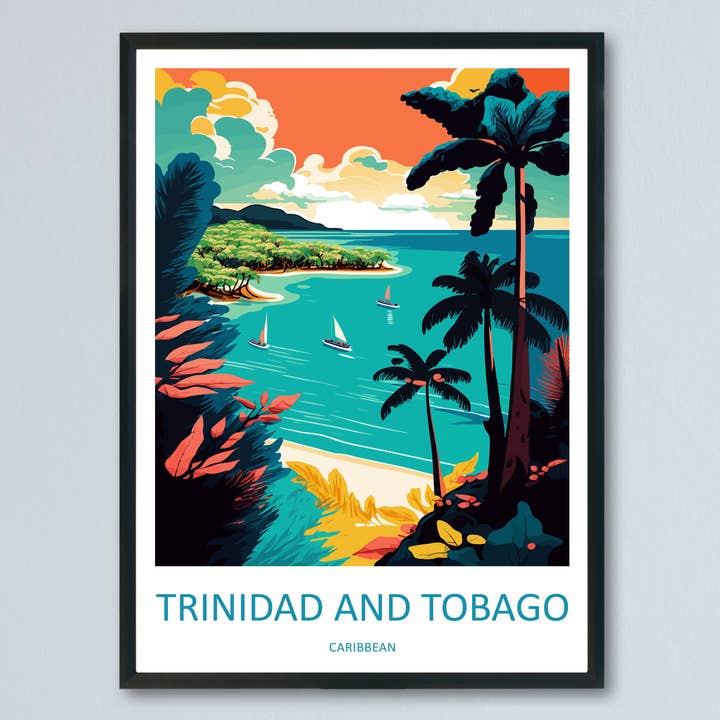 Trinidad And Travel Caribbean Poster for wholesale by TravelzonaArt
