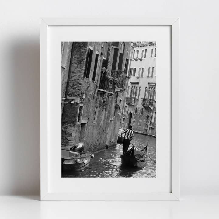 Venice Fine Art Black And White Photography Print Italy Wall Art for wholesale by Mo & Paul Photography