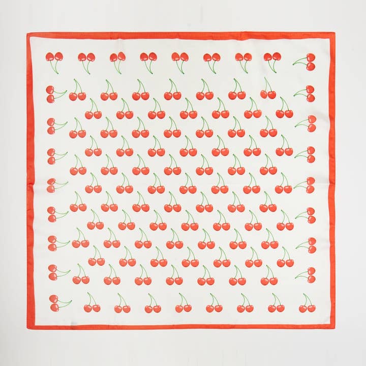 Greater Goods Imports & Wholesale - Wholesale Bandana - Women's - SS | Red Cherry Bandana | BS01043