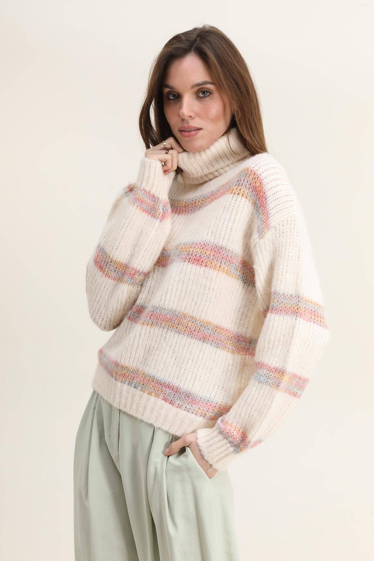 Cherry Paris - Wholesale Knit Sweater - Women's - Pull Lauryne - IY238222