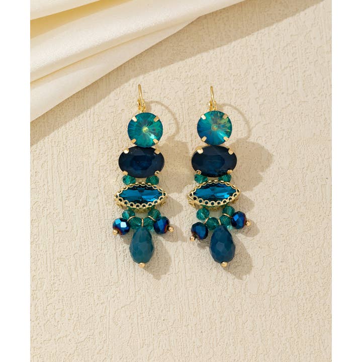 Blossom bijoux - Wholesale Dangle Earrings - Dangling earrings with rhinestone tassels – 26AHBOL0212