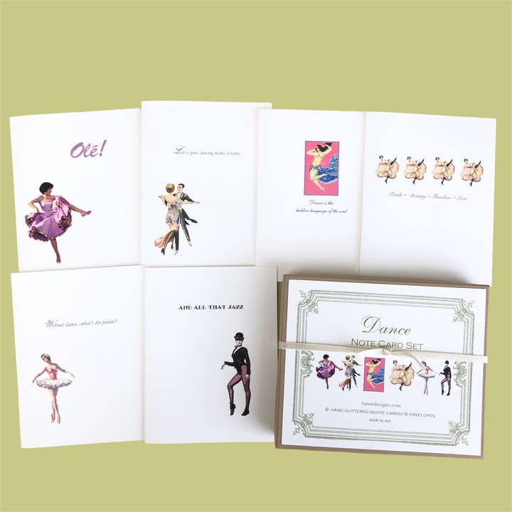 Dance Notecard Box Set for wholesale by Lumia Designs