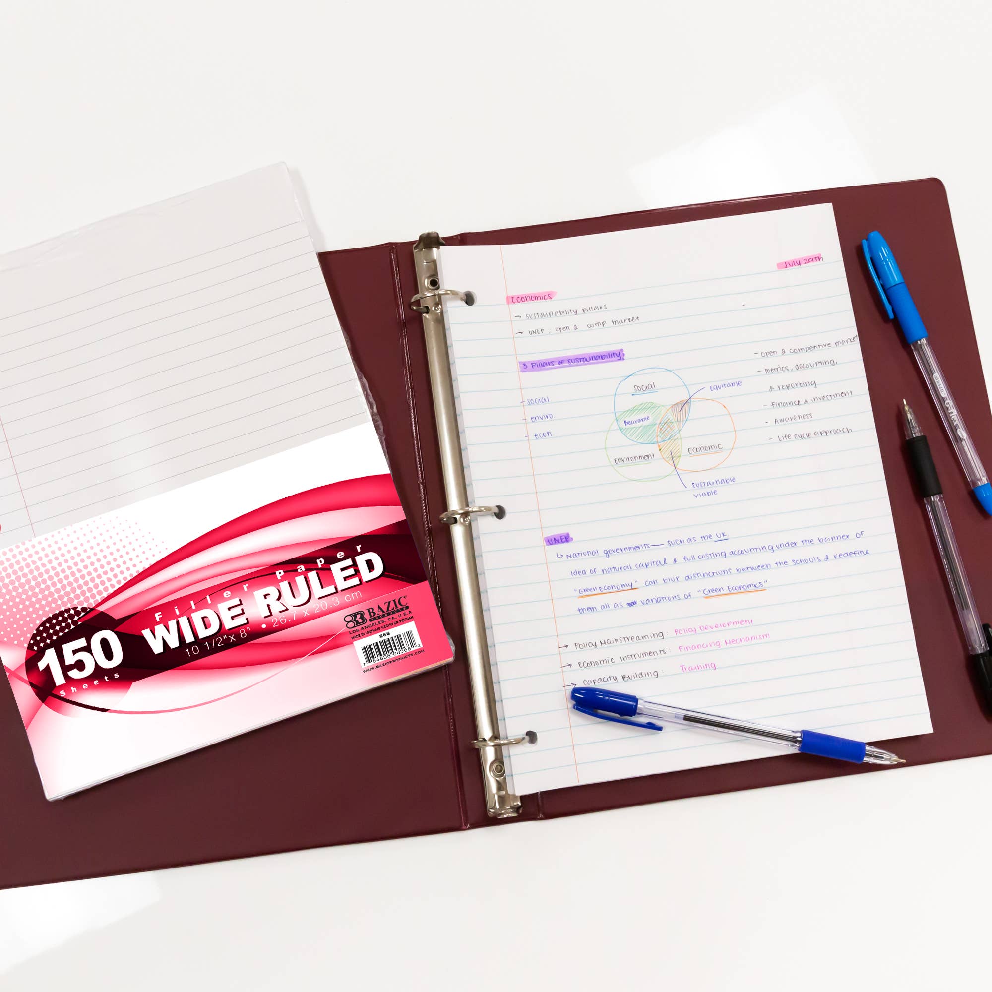 BAZIC Products - Wholesale Notepad - Filler Paper W/R 150 Ct.4