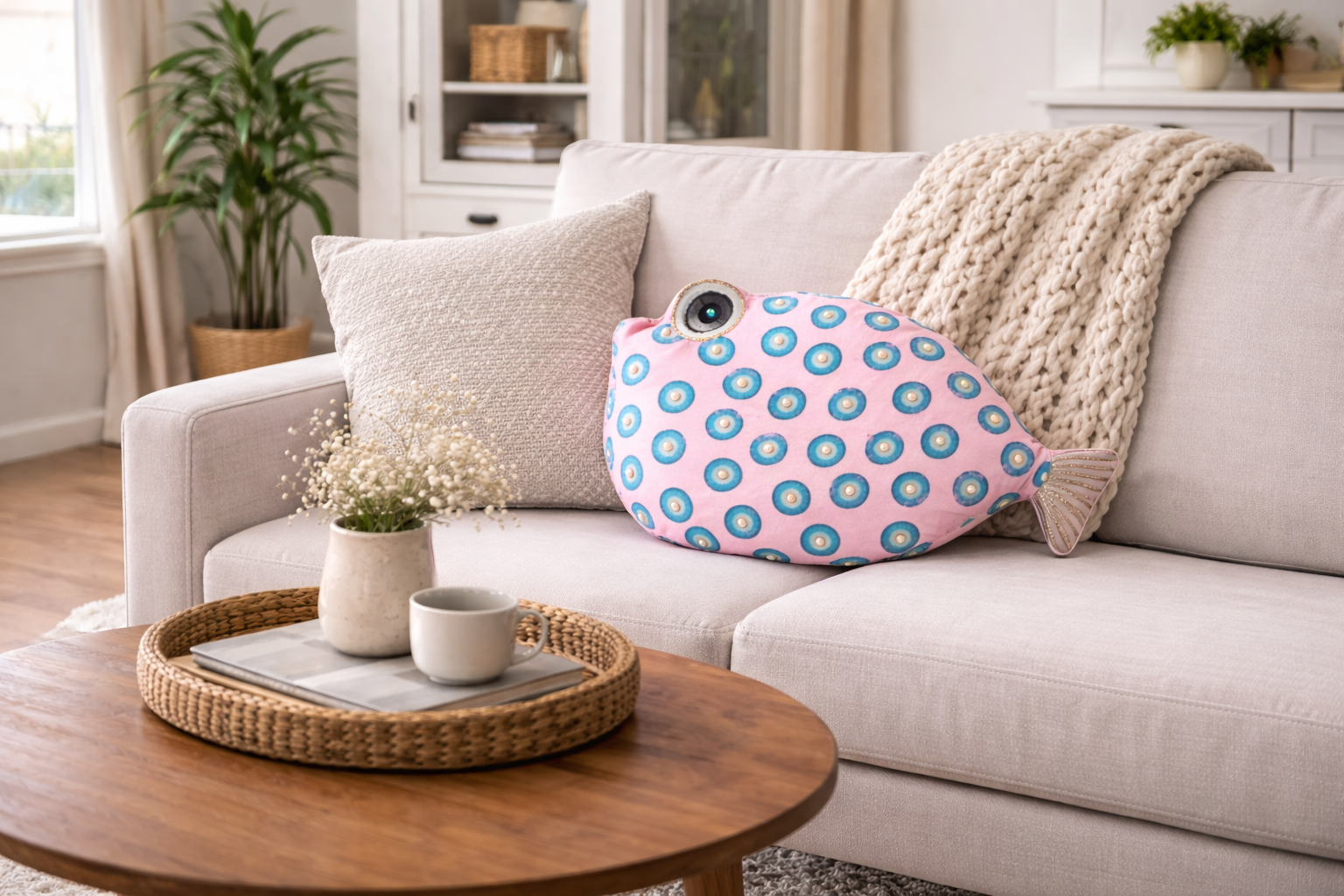 IPNG Design - Wholesale Throw/Decorative Pillow - Plush Fish-Shaped Decorative Pillow_Pink3