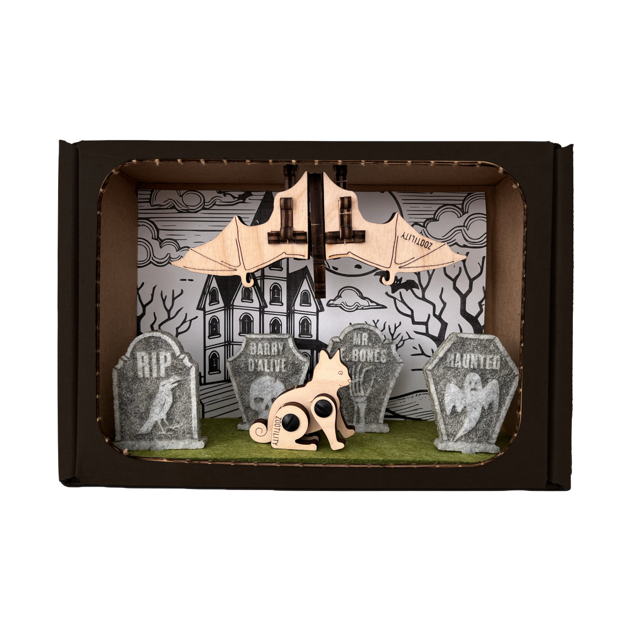 Zootility - Wholesale Decorative Box - Halloween Spooky Graveyard DIY Activity Decor Box2
